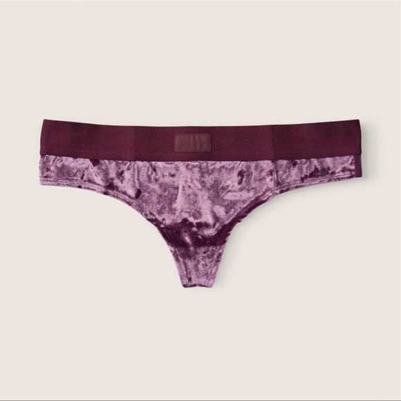 UNISEX Victoria’s Secret Velvet THONG Underwear XL - Picture 1 of 13